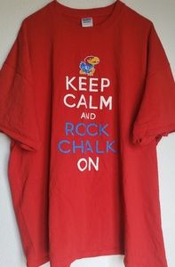 Kansas Jayhawks Keep Calm TShirt XXL